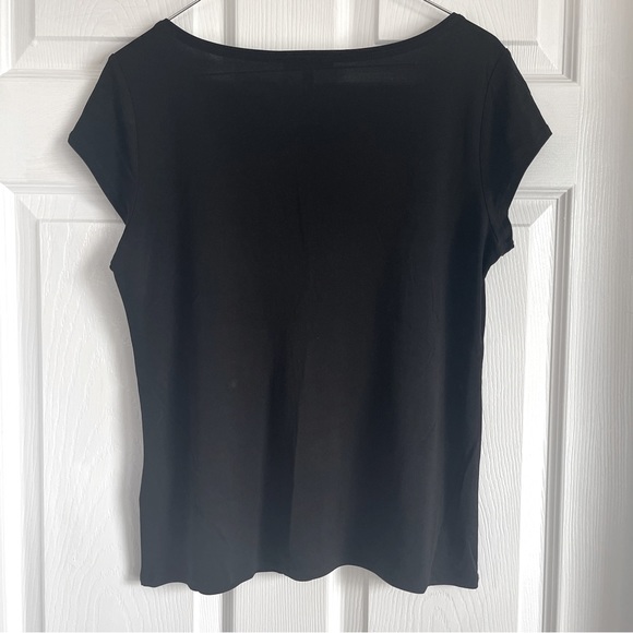 Eileen Fisher Stretch Silk Jersy Top SzPM Gently Used - Picture 4 of 8